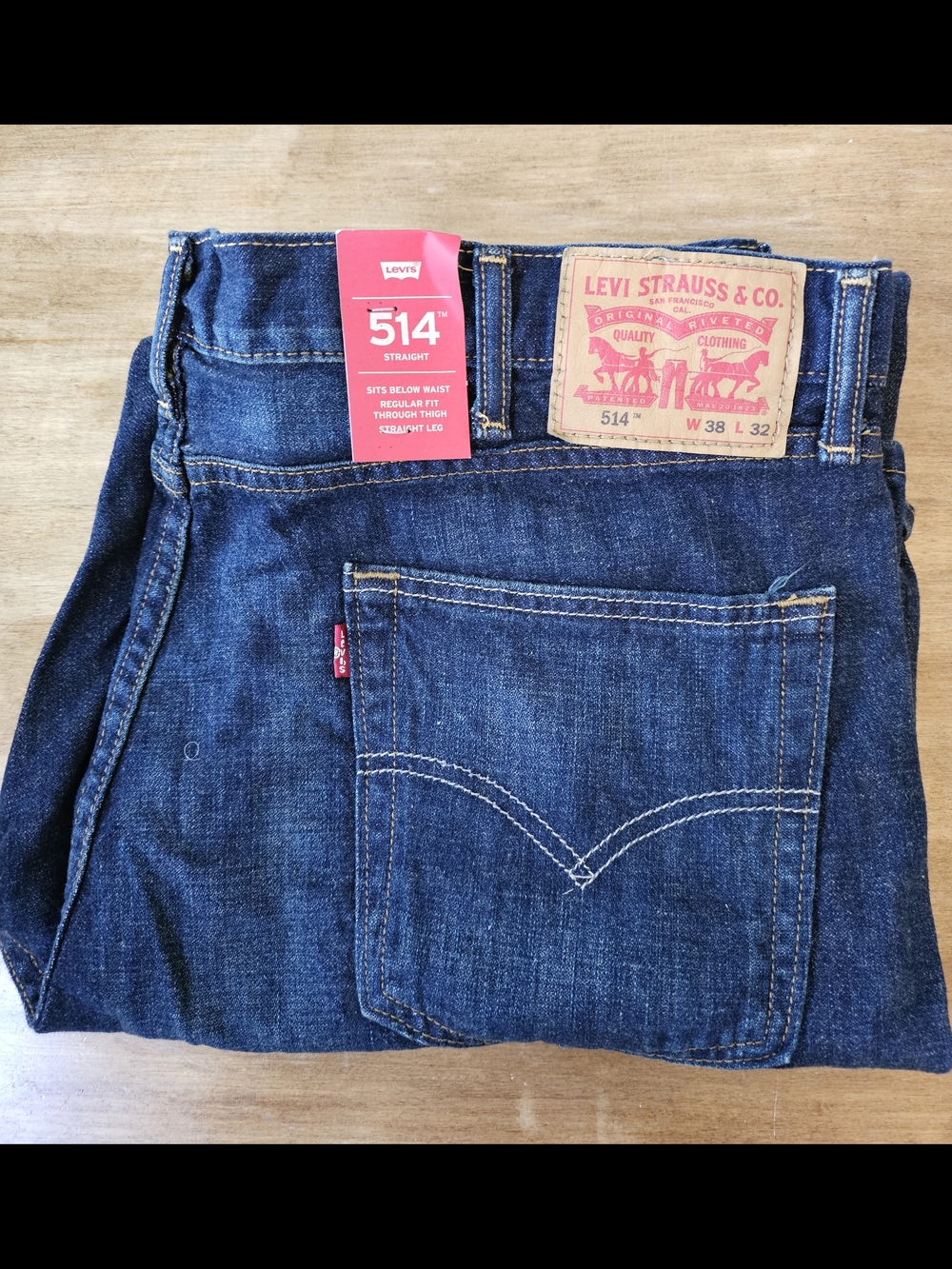 Levi's 514 Straight Men’s Jeans - Dark Blue NWT